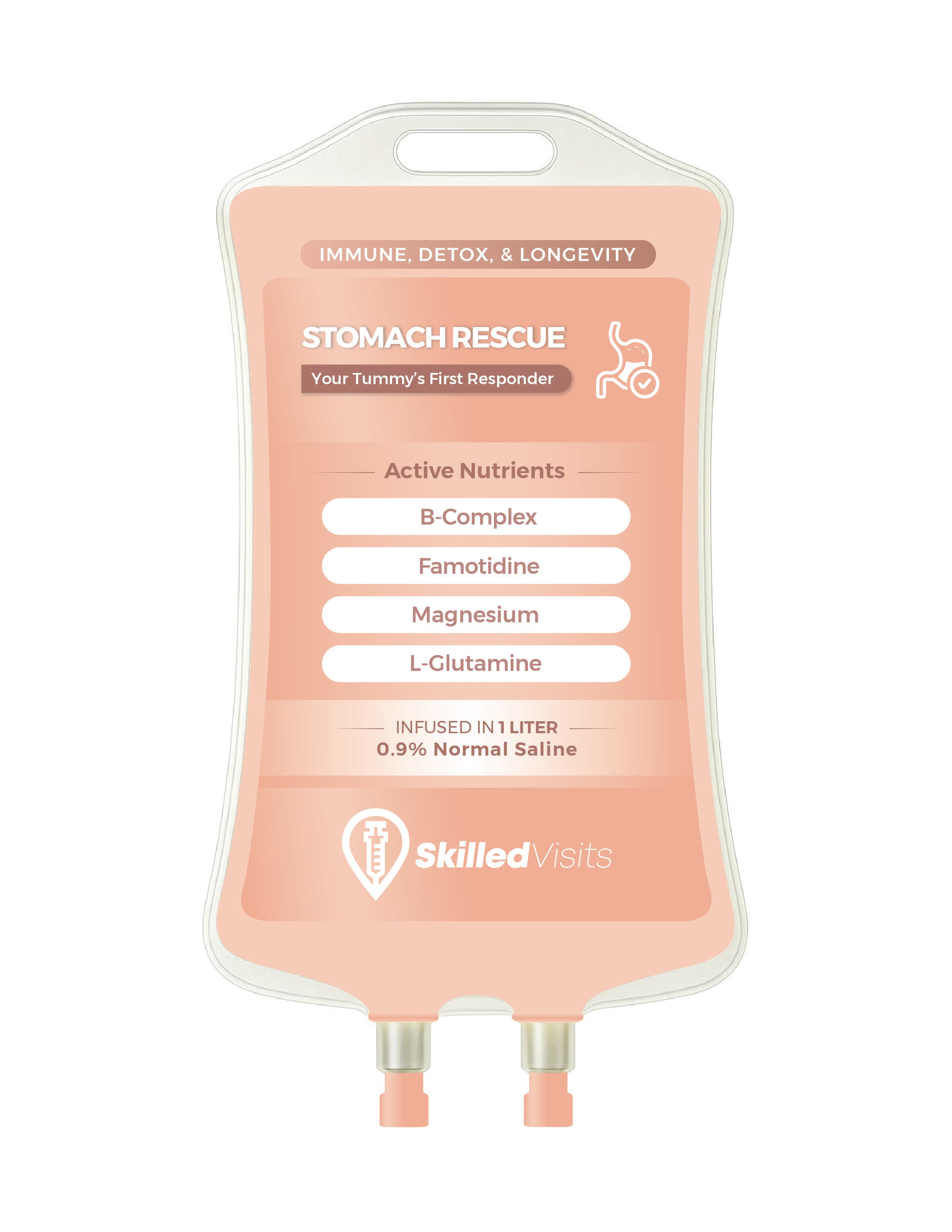 Stomach Rescue IV bag
